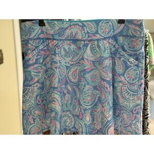 LILLY PULITZER DARLENE SKORT size 12 LUXLETIC FISH KISS ZANZIBAR BLUE